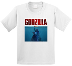 Godzilla Jaws Movie Mashup Parody  Fan Toddler Youth Kids T Shirt