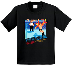Nintendo Pro Wrestling 8bit Videogame Toddler Youth Kids T Shirt