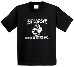 Come Back To Detroit Sorry We Missed You Toddler Youth Kids T Shirt