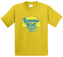 Banana Boat Tanning Lotion Logo Toddler Youth Kids T Shirt