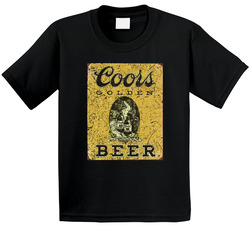 Coors Golden Beer Vintage Worn Look Toddler Youth Kids T Shirt