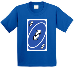 Reverse Blue Uno Card Game Fan Halloween Fancy Dress Toddler Youth Kids T Shirt