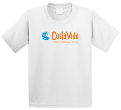 Costa Vida Fresh Mexican Grill Food Restaurant Logo Toddler Youth Kids T Shirt