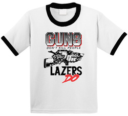 Guns Don't Kill People Lazers Do Major Lazers Toddler Youth Kids T Shirt