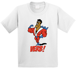 Verb Schoolhouse Rock Kids 70s 80s Tv Show Toddler Youth Kids T Shirt
