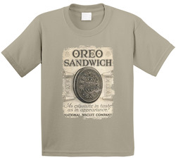 Vintage Oreo  Food Toddler Youth Kids T Shirt