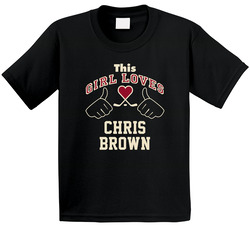This Girl Loves Chris Brown Arizona Hockey Fan Sports Toddler Youth Kids T Shirt