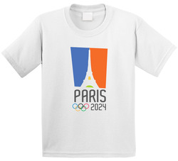 Paris 2024 Olympics Logo Toddler Youth Kids T Shirt