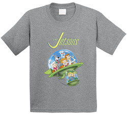 The Jetsons 60s Tv Series Show Worn Look Vintage Unisex Toddler Youth Kids T Shirt