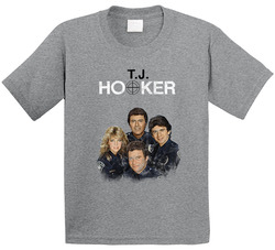 T.j. Hooker 80s Tv Series Show Worn Look Vintage Unisex Toddler Youth Kids T Shirt