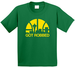 Got Robbed Seattle Basketball Toddler Youth Kids T Shirt