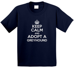 Keep Calm And Adopt Greyhound Rescue Dog Toddler Youth Kids T Shirt