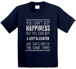 You Can't Buy Happiness Jeep Gladiator Car Lover Worn Look Toddler Youth Kids T Shirt