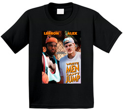 Lebron James Alex Caruso White Man Can't Jump Parody Toddler Youth Kids T Shirt