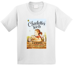 Charlotte's Web Classic Children's Storybook Cover Toddler Youth Kids T Shirt
