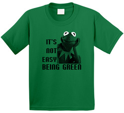 Kermit The Frog It's Not Easy Being Green Toddler Youth Kids T Shirt