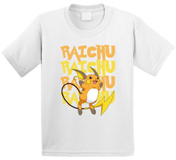 Raichu Pokemon Character Fan Toddler Youth Kids T Shirt
