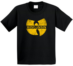 Wisconsin W Word Cool Wutang Logo Parody Toddler Youth Kids T Shirt