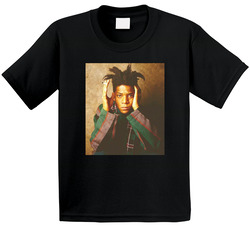Basquiat Vintage Artist Portrait Fan Toddler Youth Kids T Shirt