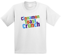 Cinnamon Toast Crunch Logo Greatest Cereal Of All Time Breakfast Fan Foodie Toddler Youth Kids T Shirt
