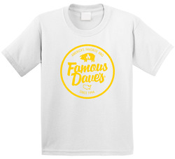 Famous Dave's American Favourite Food Toddler Youth Kids T Shirt