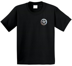 Walker Texas Ranger Badge Chest Emblem Retro 90s Tv Show Fan Toddler Youth Kids T Shirt