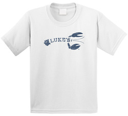 Luke's Lobster Portland Pier Portland Maine Restaurant Worn Look Toddler Youth Kids T Shirt