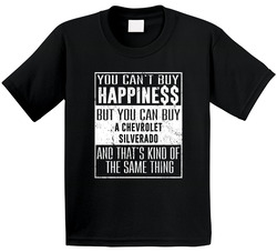 You Can't Buy Happiness Chevrolet Silverado Heart Car Lover Toddler Youth Kids T Shirt