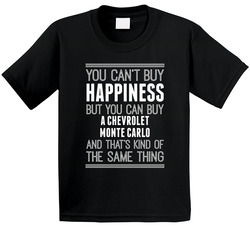 Buy A Chevrolet Monte Carlo Happiness Car Lover Toddler Youth Kids T Shirt