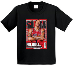 Slam Magazine Issue 143 Derrick Rose Popular Basketball Magazine Grunge Look Toddler Youth Kids T Shirt