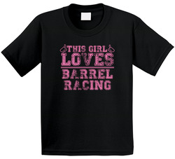 This Girl Thumbs Barrel Racing Favorite Sport Toddler Youth Kids T Shirt