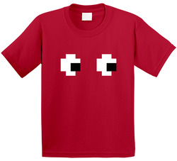 Pacman Red Ghost Halloween Costume Toddler Youth Kids T Shirt