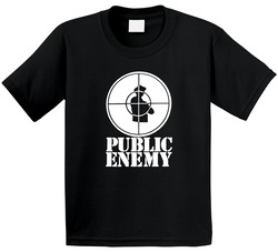 Public Enemy Popular 80s 90s Hip Hop Group Music Toddler Youth Kids T Shirt