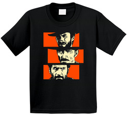 The Good The Bad And The Ugly Silhouette Western Movie Fan Toddler Youth Kids T Shirt