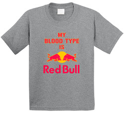 My Blood Type Is Redbull Energy Drink Toddler Youth Kids T Shirt