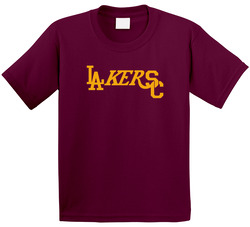 Los Angeles Baseball Basketball Usc Logo Mashup Sports Fan Toddler Youth Kids T Shirt