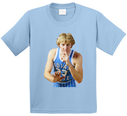 Larry Bird Retro 1977 Indiana State Boston Basketball Fan Toddler Youth Kids T Shirt