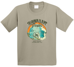 Hawaiian Tropic Dark Tanning Lotions And Oils Distressed Toddler Youth Kids T Shirt