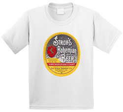 Stroh's Bohemian Style Beer Distressed Look Label Toddler Youth Kids T Shirt