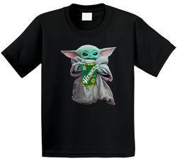 Baby Yoda The Child Mandalorian Vernor's Ginger Ale Soda Pop Drink Toddler Youth Kids T Shirt