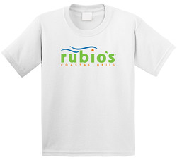 Rubio's Coastal Mexican Grill Food Restaurant Logo Toddler Youth Kids T Shirt