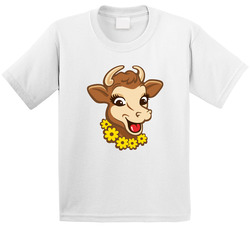 Elsie The Cow Borden Dairy Brand Mascot Toddler Youth Kids T Shirt