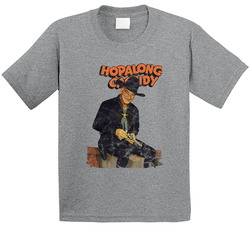 Hopalong Cassidy 60s Tv Series Show Worn Look Vintage Unisex Toddler Youth Kids T Shirt