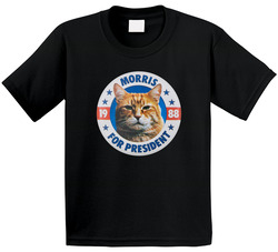 Morris The Cat For President 9lives Pet Food Toddler Youth Kids T Shirt