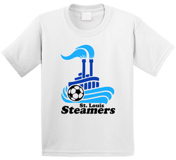 St Louis Steamers World Indoor Soccer League Team Logo Toddler Youth Kids T Shirt