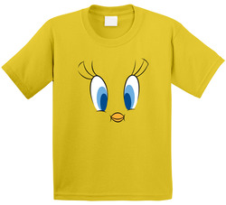 Tweety Bird Looney Tunes Full Face Halloween Toddler Youth Kids T Shirt