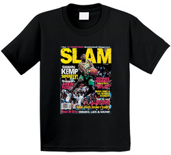Slam Magazine Issue 2 Shawn Kemp Popular Basketball Magazine Grunge Look Toddler Youth Kids T Shirt