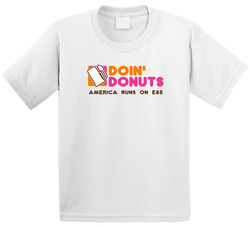 Doin' Donuts America Runs On E85 Ethanol Gasoline Toddler Youth Kids T Shirt