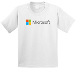 Microsoft Corporation Nasdaq Company Logo Employee Fan Toddler Youth Kids T Shirt
