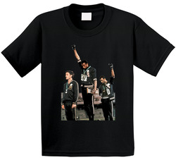 John Carlos Tommie Smith Black Power Salute 1968 Summer Olympics Toddler Youth Kids T Shirt